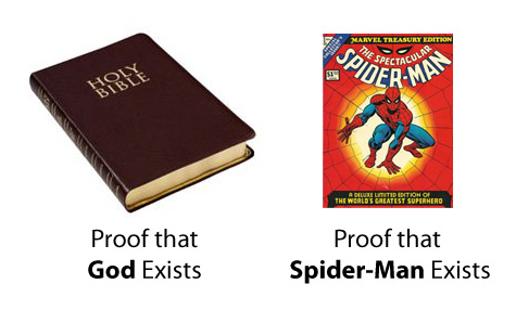 Bible Proves God, Comic Proves Spider-man